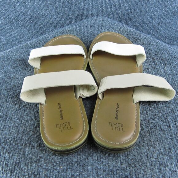Time And Tru Women's Slide White Synthetic Size 9M Gently Used 2025 - Picture 4 of 6